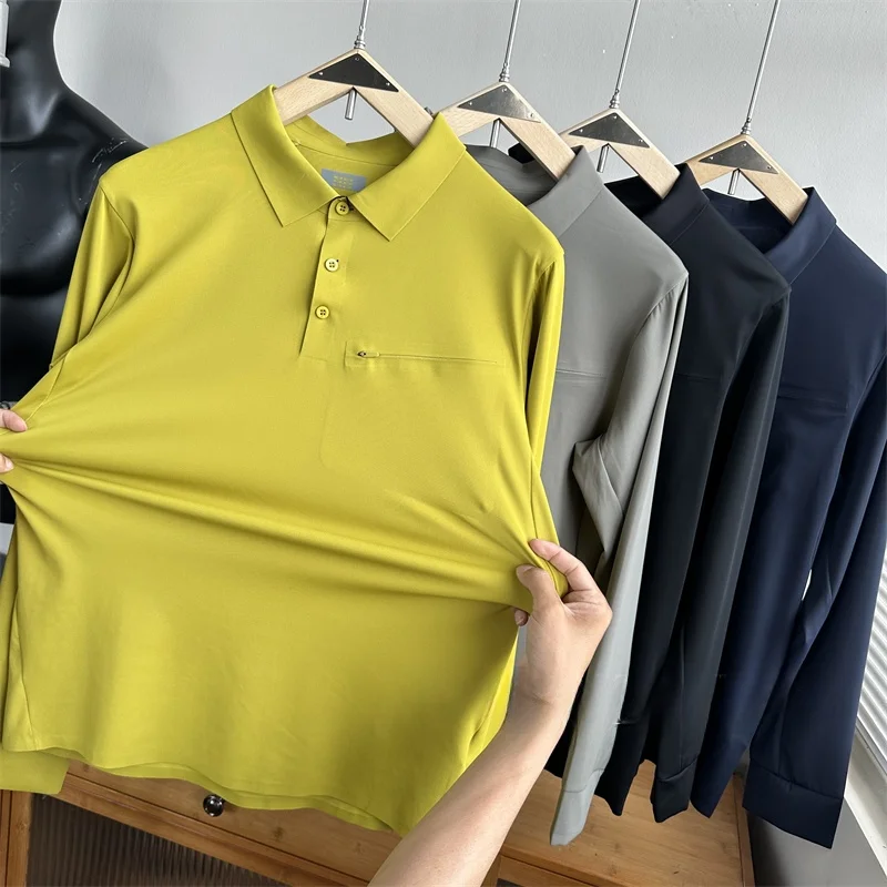 

Высокоэластичная мужская рубашка с 3D-кроем для активного отдыха, с длинным рукавом, приталенного кроя, для весеннего сезона