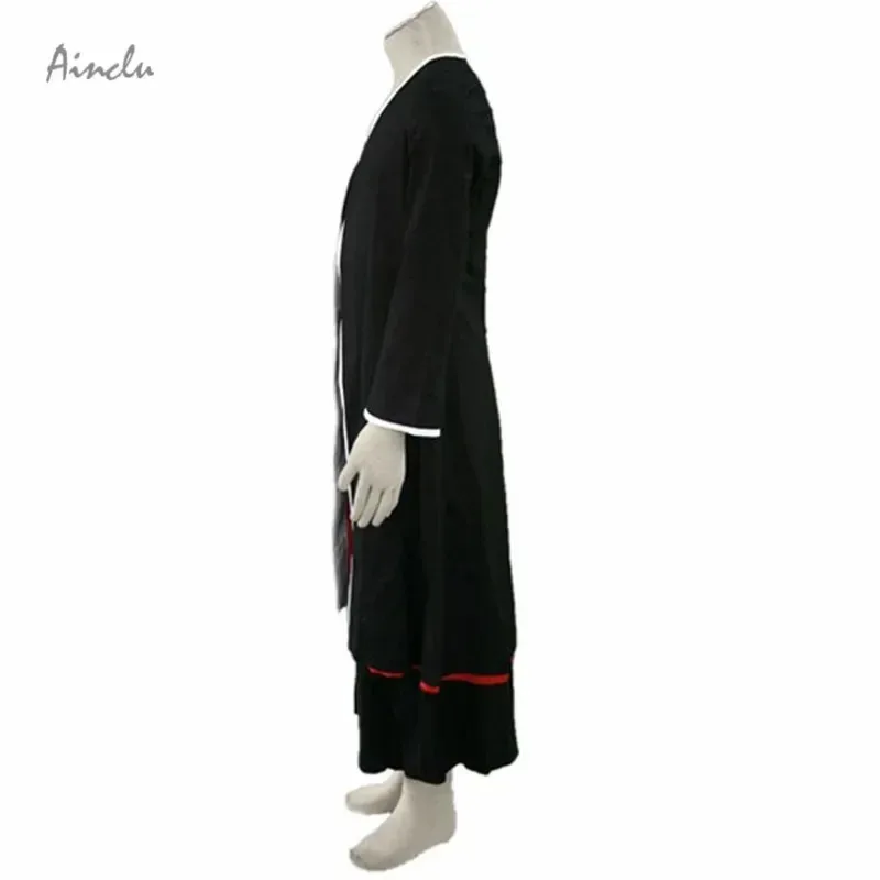 Ainclu Anime Bleach Kurosaki Ichigo Costume Cosplay Uomo Nero Uniforme Abiti Taglia personalizzata sk;m1