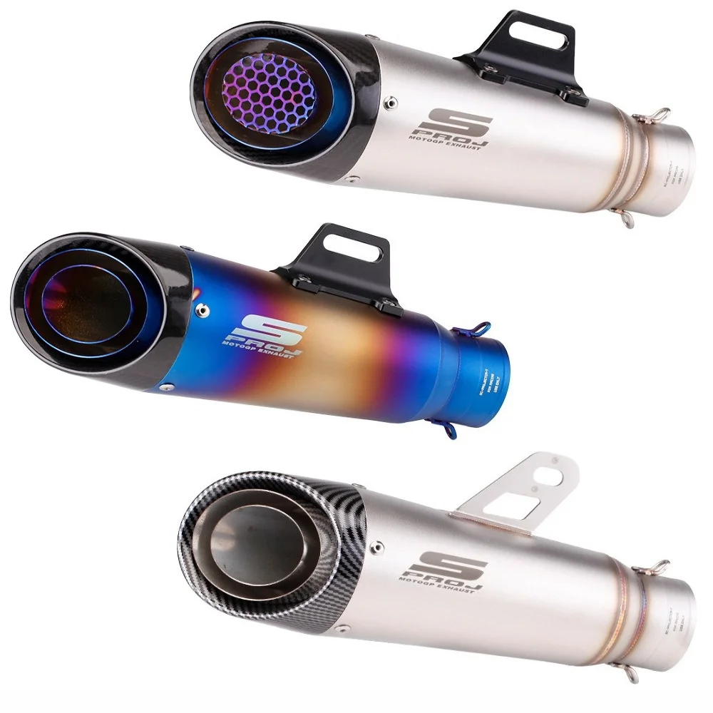 أنبوب كاتم صوت عادم الدراجة النارية SC العالمي مقاس 51 مم، لـ Kawasaki Ninja Z250 Z300 Z400 MT0709 بطبقتين. #6