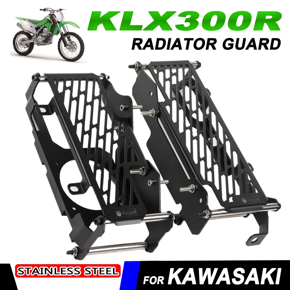 

Motorcycle Radiator Grille Grill Guard Cover Protector Mesh Net For KAWASAKI KLX 300R 2020 2021 2022 2023 KLX300R Accessories