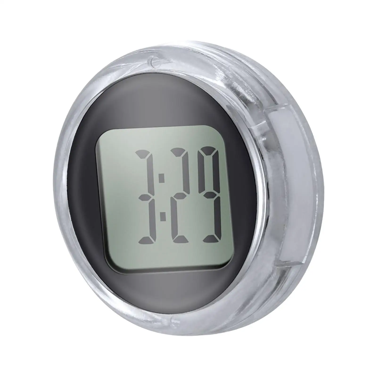 Motorcycle Clock Sticky on Watch Motorcycle Handlebar Clock Waterproof Mini