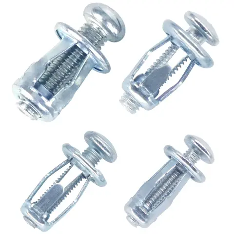 Лепестковые крепёжные элементы: гайки с винтовыми зажимами, анкеры, дюбели, заклёпки, стопорные болты — M4/M5/M6/M8, упаковки по 10/50 шт. топ 8 кнопка якоря - №2