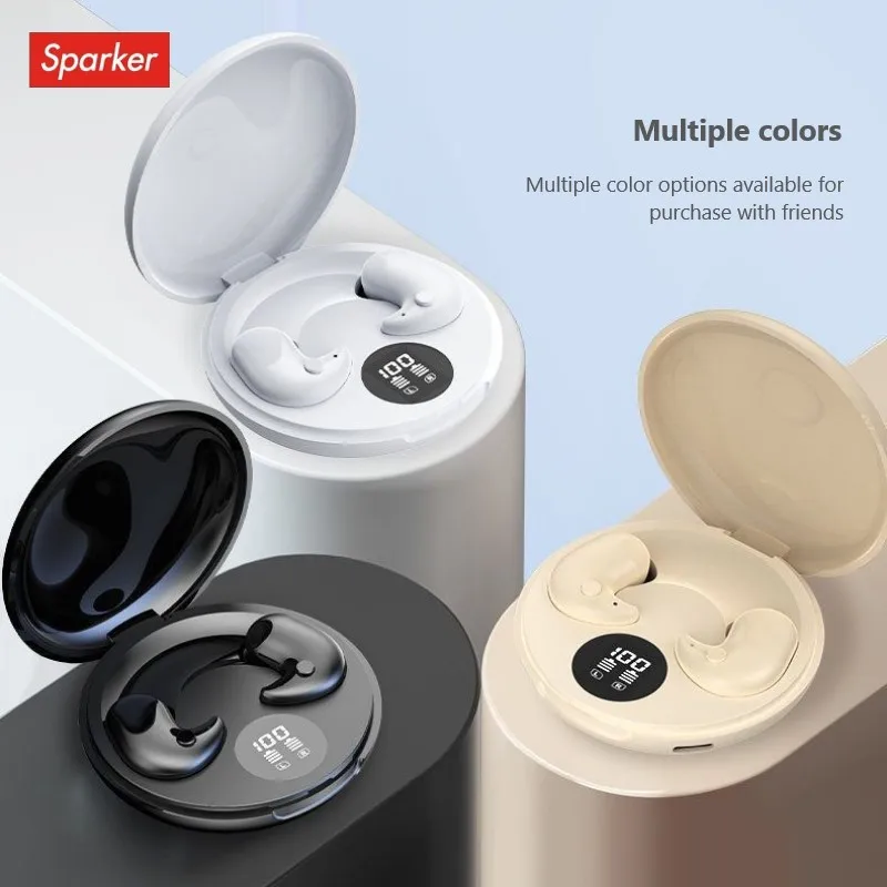 Sparker Y29 Sleep Earphones Bluetooth 5.3 Wireless Headphone Noise Reduction Hifi Stereo Earbuds Press Control TWS Mic Headset