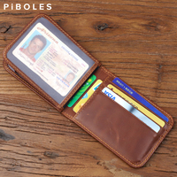 New Soft Genuine Leather Driver License Holder Case Cover Handmade Cowhide Credit Card Slot Small Wallet Money Bag For Women Men