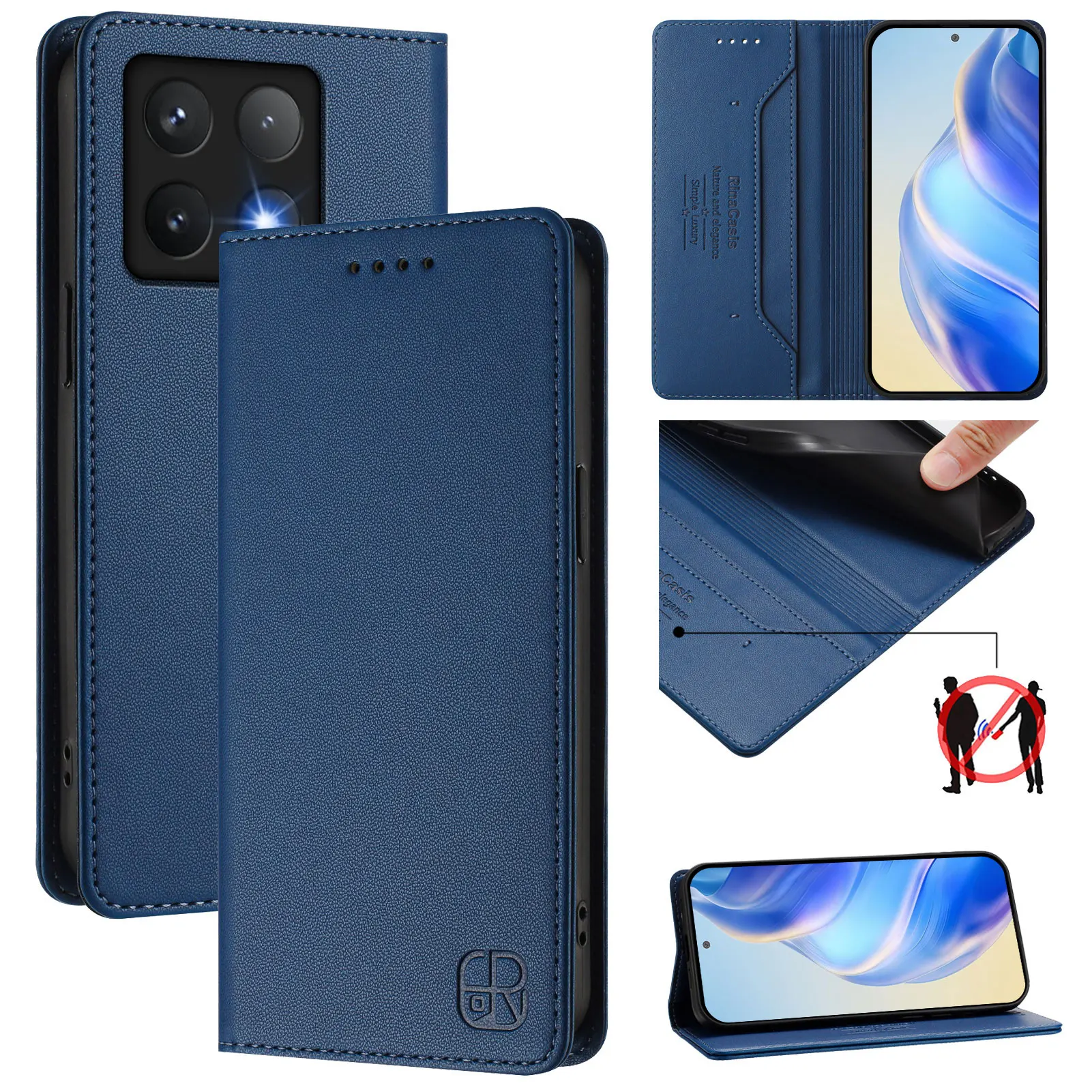 Ledertasche für Xiaomi Redmi Note 12 12S 11 11S 10S 9 9S 8 Pro Max 8T Redmi 13C 12C 10C 9A 9C Coque Flip Wallet Cover Funda
