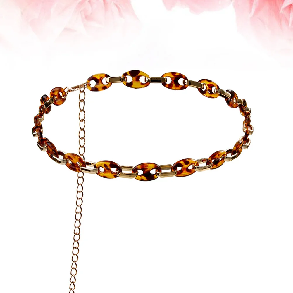 

Chic Leopard Waist Chain Acrylic Durable Stylish Unique Gift Friends Lovers Hiphop Evening Prom Wedding Party Accessory