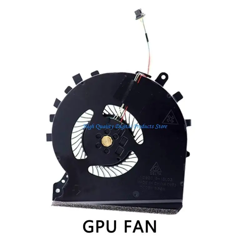 Ventilador resfriamento do laptop U2JE para Pavilion Gaming 15-DK 15-DK0068WM GPU CPU Radiator