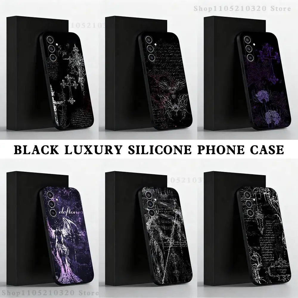 

Gothic cross symbol Phone Case For Samsung S 25,24,23,22,30,21,10,9,Ultra,Plus,Lite,FE,4,5 G Black Soft Case