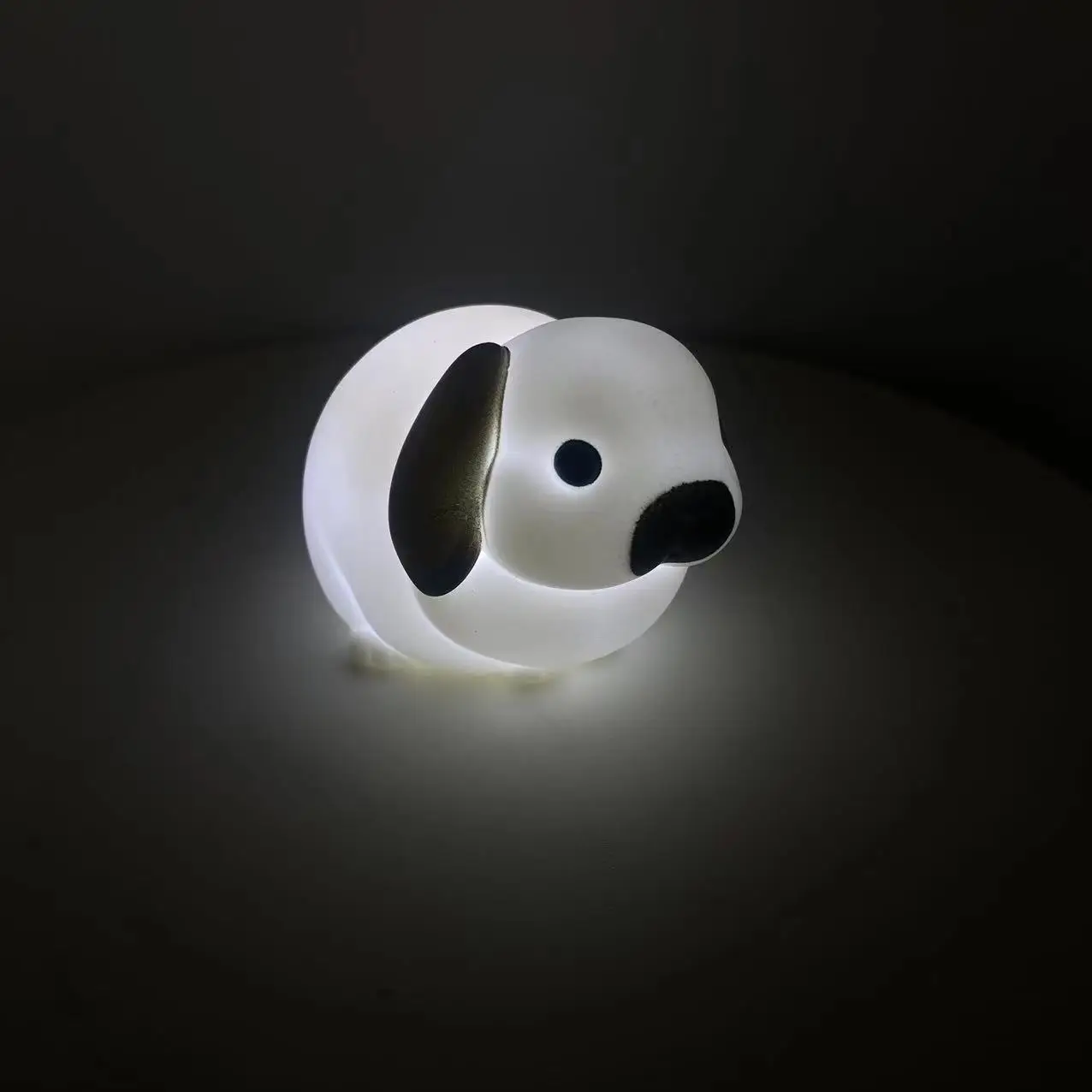 Original Yell Capsule Toys Night Light Glowing Cute Soft Rabbit Seat Lamp Doll Ornament Model Gift for Children