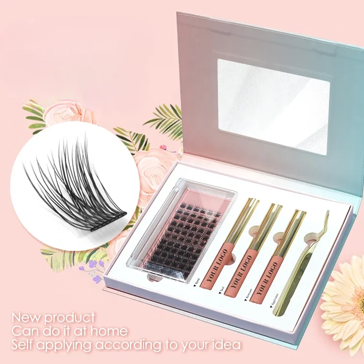 10pcs Segment eyelashes segment lashes diy eyelash extensions kit diy eyelashes and diy lashes