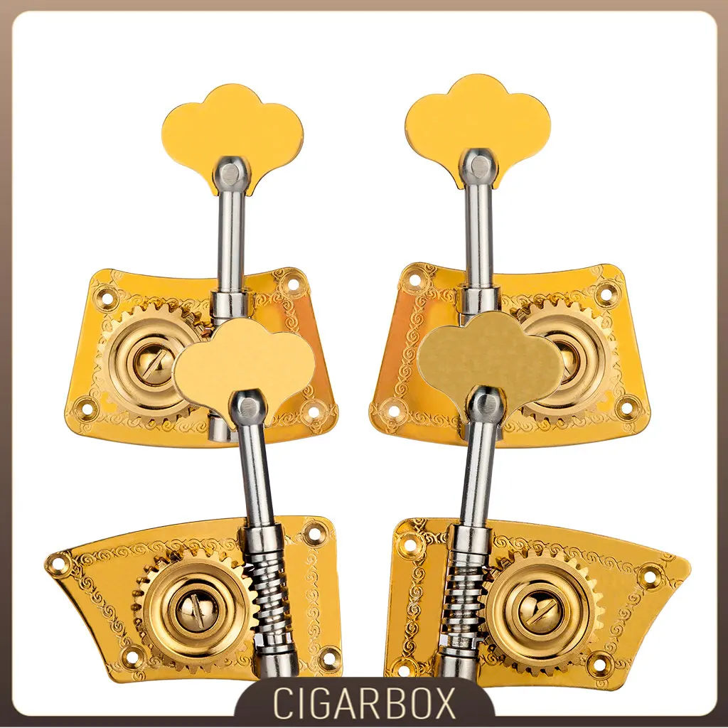 

Concert Upright Bass 2L2R Double Tuning Pegs Tuner Machine Heads Singer 3/4 4/4 Universal Use SET