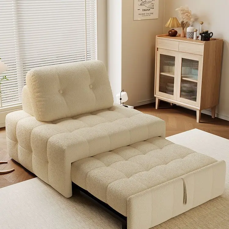 Cream Puffs Single Sofa Bed Dual-purpose and Multi-functional Single Sofa Bed Foldable