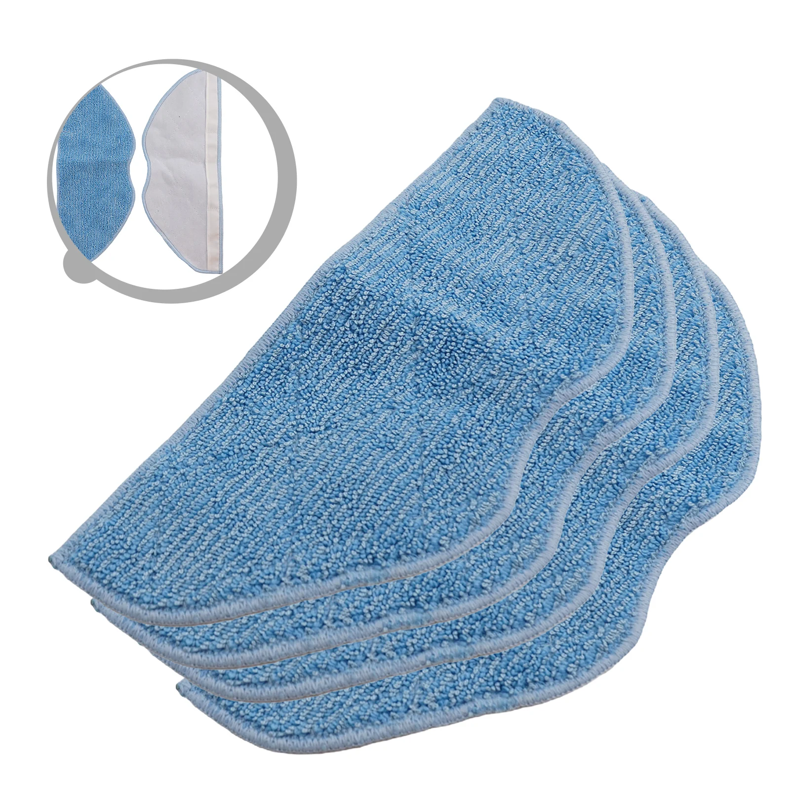 طقم قماش ممسحة بديلة متوافق مع مكنسة كهربائية Tefal لـ Xplorer Serie 75 S+ RG8597W 4 أو 10 قطع #3