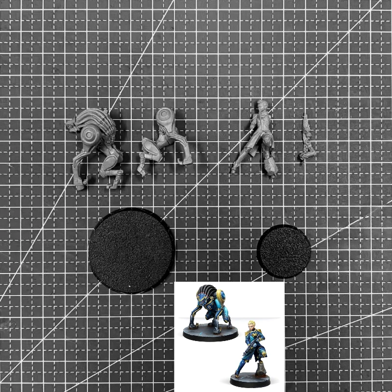 25mm+40mm Base Diecast Resin Assembled Model Kit War Game Chess Team Sirius Unassembled Unpainted