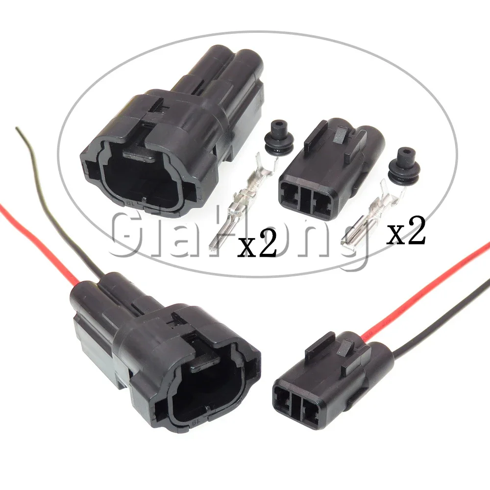 1 Set 2 Ways AC Assembly 6180-2452 Automobile Reversing Radar Oxygen Sensor Wire Socket 6187-2802 Auto Parts Car Plug