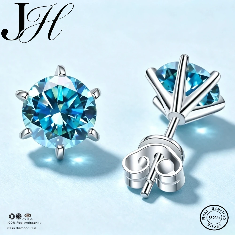 JoiasHome New Series High Quality S925 Sterling Silver Stud Earrings For Women Classic Style With Geometric Shape Jewelry Gift