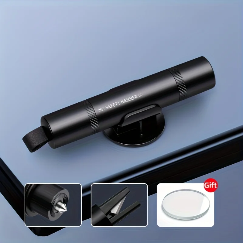 1/2 Set of Random Color Car Multifunctional Window Breaker, Car Window Breaker with Seatbelt Cutter, In-Car Safety Hammer, Multifunctional Window-Breaking Tool, Car Escape Hammer