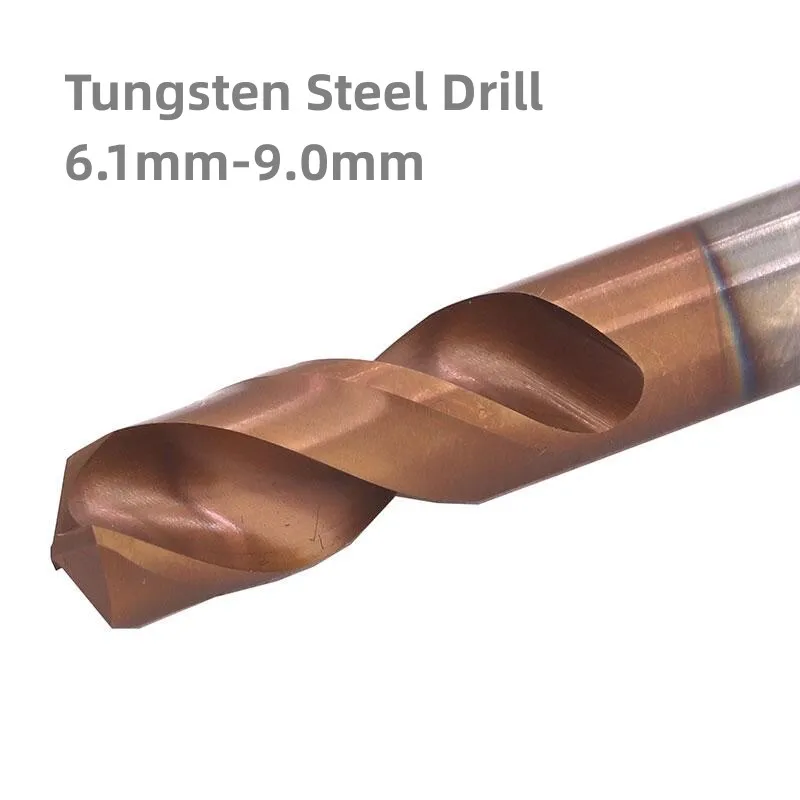 Forets à tige droite pour CNC, usinage de trous de précision, propositions de fraisage en acier au tungstène, HRC55, 6.1mm-9.0mm, 1 pièce