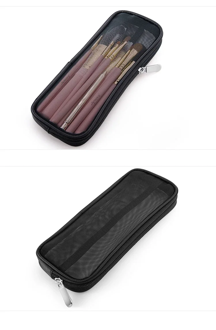 Custodia da viaggio per pennelli per trucco Borsa da toilette cosmetica Organizzatore per uomo Donna Strumenti di bellezza Kit in rete Custodia per il lavaggio Accessori