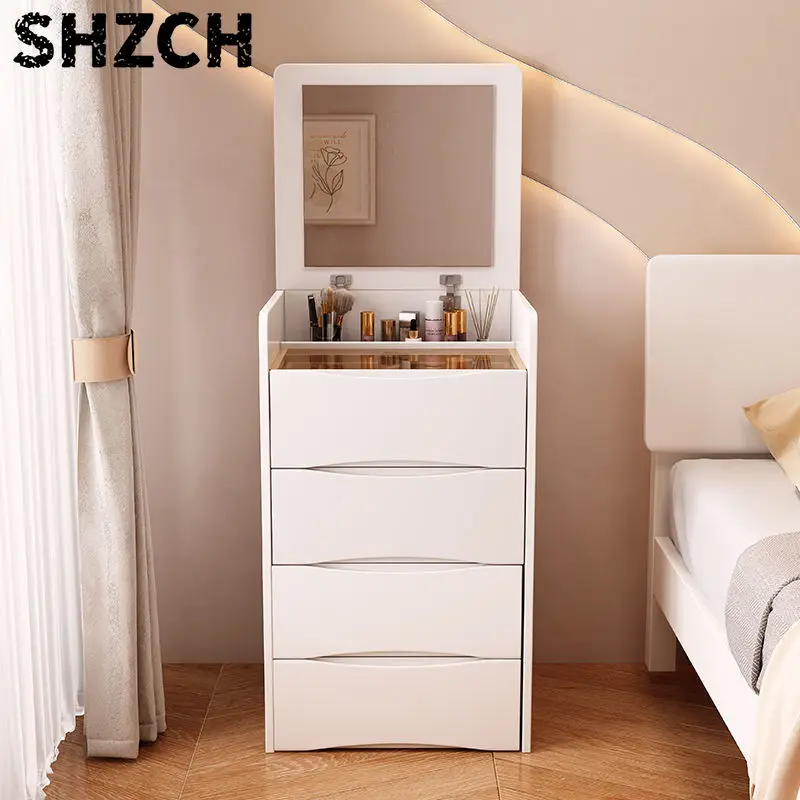 Dresser Multi-Functional Flip Cream Style Modern Simple Internet Celebrity Storage Cabinet Small Apartment Integrated