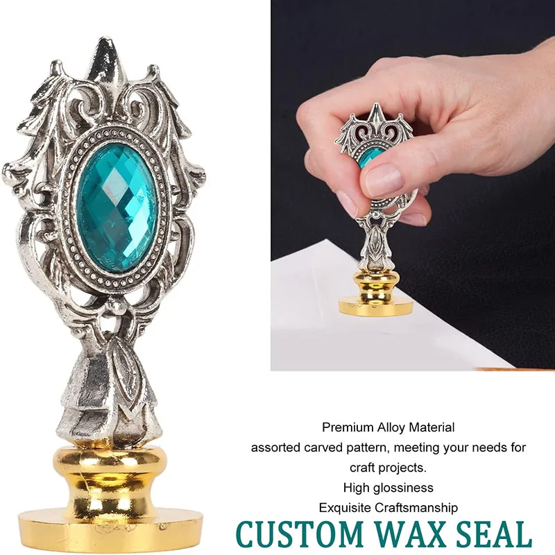 

Monogram Wax Seal Stamp Customized Custom Initial Letter Personalized Logo Design Seal for Diy Wedding Envelope Gift Card Decor