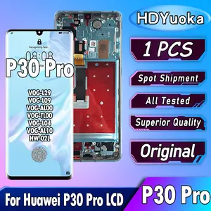 Bilashmart 6.47 Original Huawei P30 Pro LCD Touch Screen Digitizer Assembly Replacement VOG L29 VOG L09 VOG AL00 P30P LCD Display