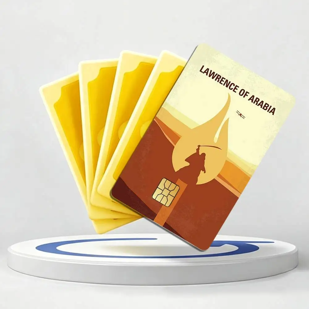 T-E-Lawrence Movie of Arabia Card Stickers for Bank Access Protective Waterproof Film Cover Sticker Gift
