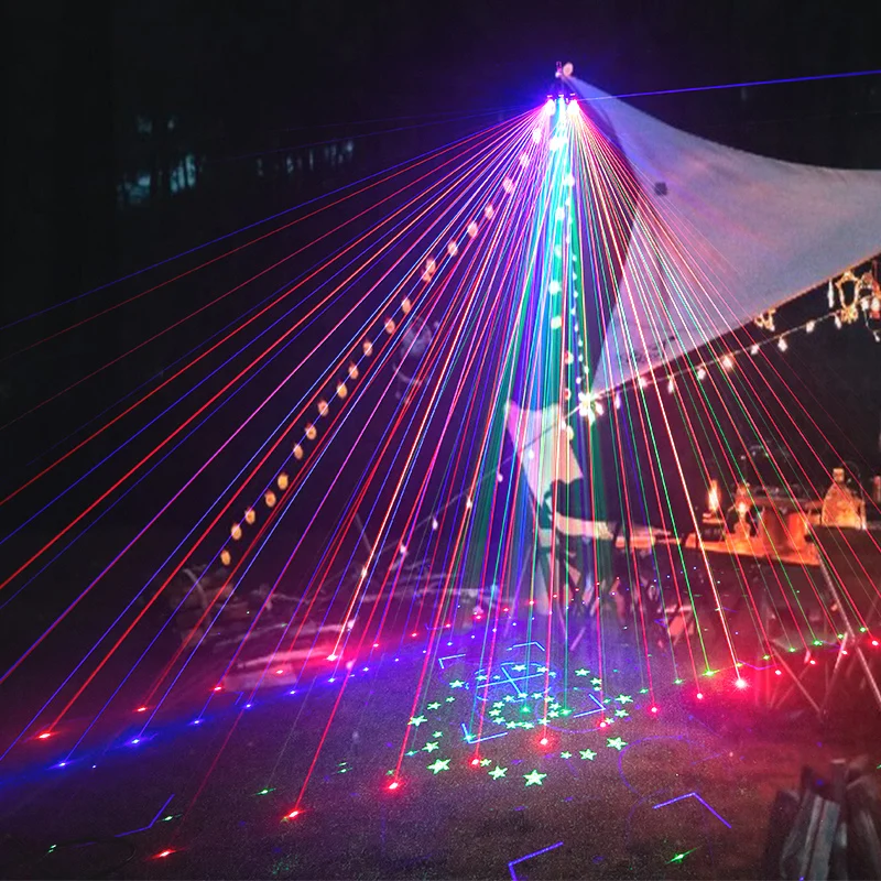21eye UV Laser Projector RGB Color Light Effect DMX Control Party Disco Dance Floor Atmosphere Suitable for Music Festivals DJ