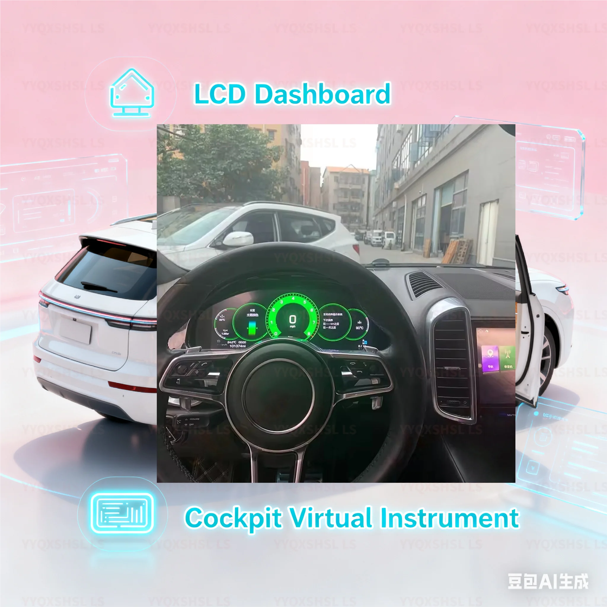 

Цифровой приборный комплект для Porsche Cayenne 2011-2017, спидометр, приборная панель, экран HD 12,3 дюйма с антибликовым покрытием