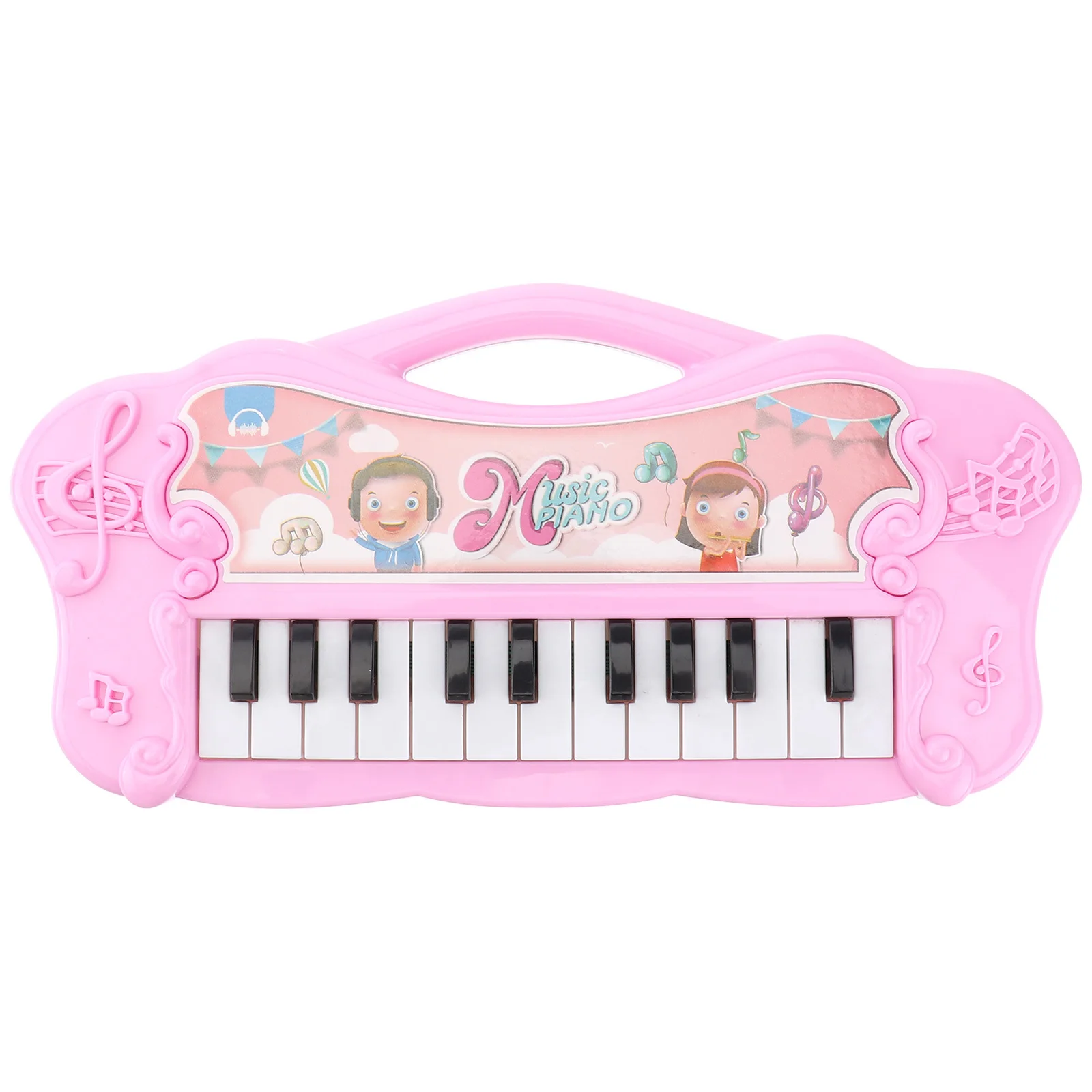 1 pçs instrumento musical de teclado de órgão para crianças educação precoce e desenvolvimento cerebral brinquedo musical infantil rosa