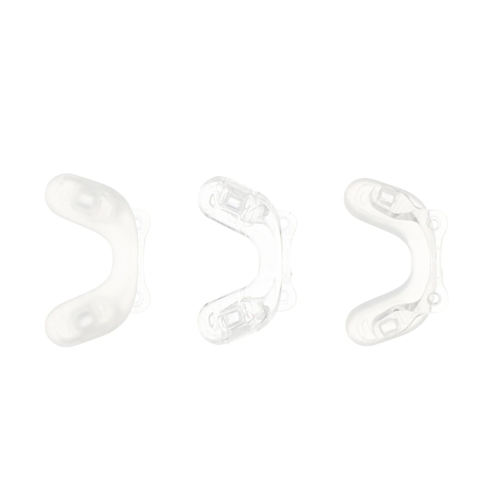 3 Pcs Glasses One-piece Holder Eyeglass Nose Pads Silicone Arms for Replaceable Spare Repair Kit Eyeglasses Accessories