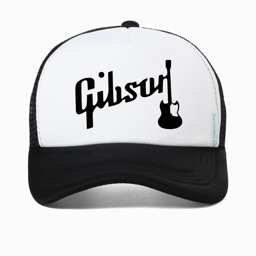 

Gibsons Music Baseball Cap Fashionable Casual Gibson Guitar Printed sun hats Men Women Outdoor Summer Breathable Adjustable Caps