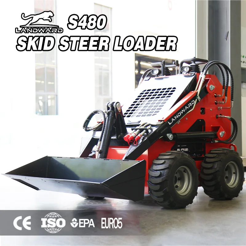 

Small 4WD Engineering Loading Tools Wholesale Diesel Power Skid Steer Loader Home Use Crawler Mini Steer Loader Customized Sale