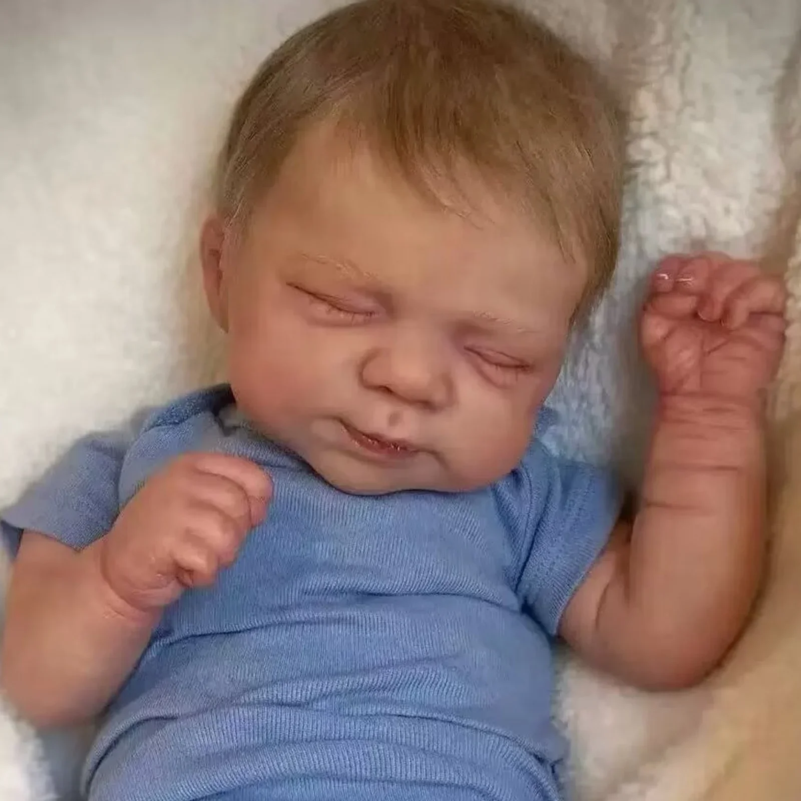 リスベッコ 19インチ 塗装済み完成品 リボーンドール - 手作りのリボーンドール 未熟児 新生児 子供のおもちゃ 女の子へのプレゼント