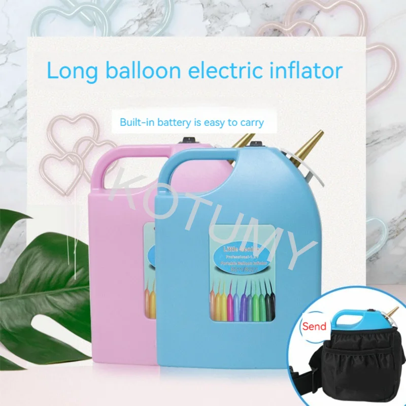 Long Strip Balloon Pump Electric Inflator Magic Portable Automatic Inflator Pump Lithium Battery Fast Inflating 220V