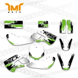 TMT-calcomanía de fondo gráfico para motocicleta, pegatina personalizada de estilo de equipo para Kawasaki KX65 KX 65 2000-2013 KLX110 2000-2009