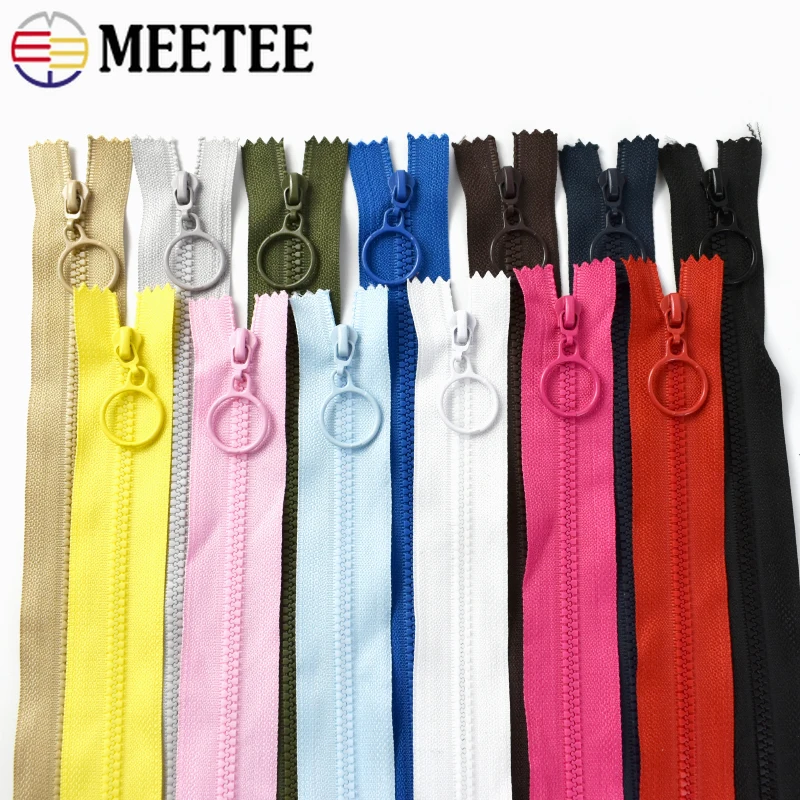5/10/20Pcs 3# Colored Resin Zipper Sewing Bag Garment 25/60cm Close/Open End Zips Wallet Closure Zip Repair Kits DIY Accessories