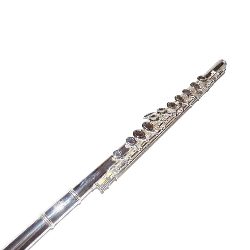 Musical Instruments Metal Flutes 16 Closed Holes with Case Cupronickel Material Silver Plated