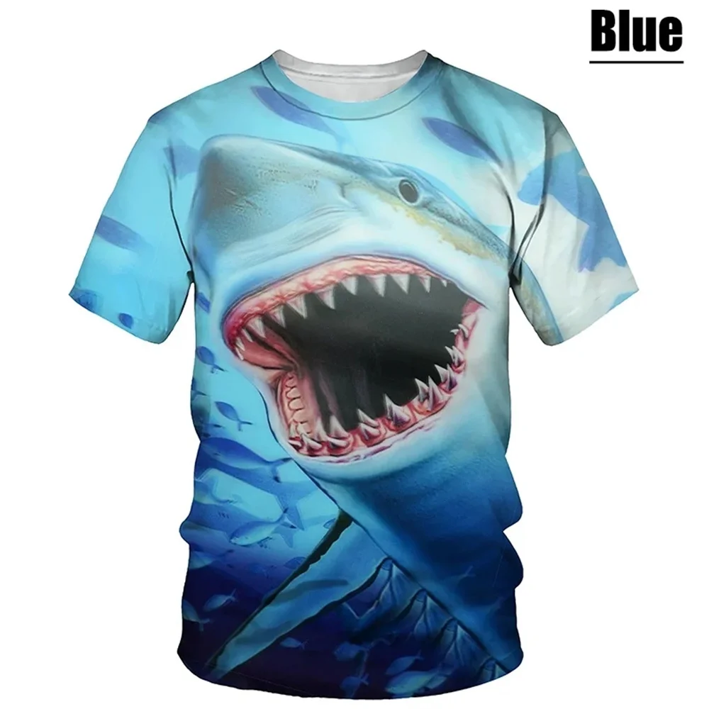 2025 Shark 3d Print Cool Boys Clothing Summer New Animal Funny Baby T-Shirt Casual Daily Boy Clothes Top Tee Casual Short Sleeve