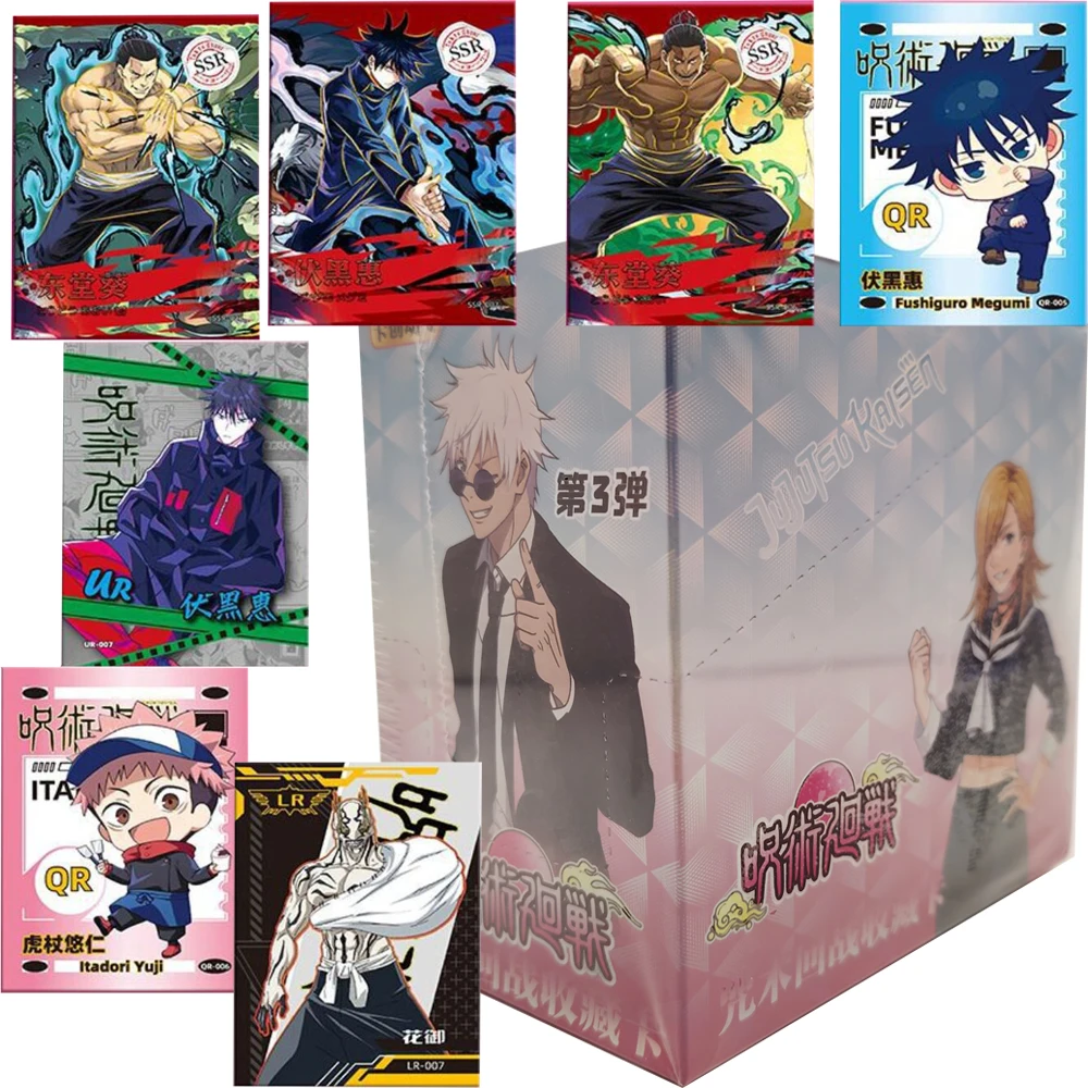 

Коллекционные карты Jujutsu Kaisen: Высокорейтинговые, динамичные приключения, персонажи аниме, редкие карты, любимые подарки-сюрпризы для детей