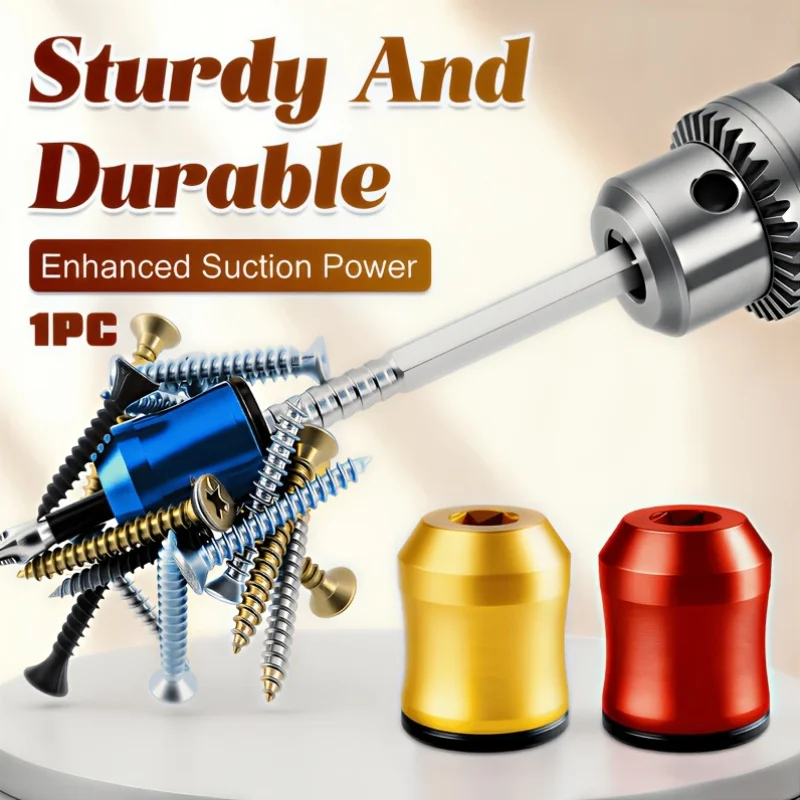 1PC Detachable Magnetic Screw Holder Ring, Anti-Slip Strong Magnet Screwdriver Bit Retainer for Home Repair, Power Drills