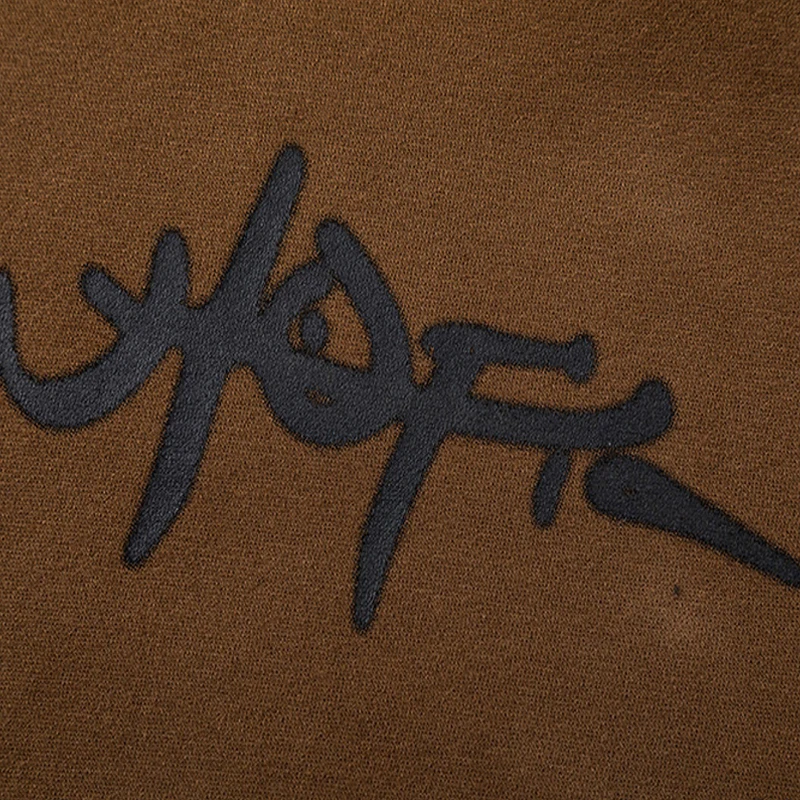 Bluza z kapturem 25FW wysokiej jakości bawełna luźna klasyczna nadruk literek logo potwór kaktus Jack męska damska dla par brązowa