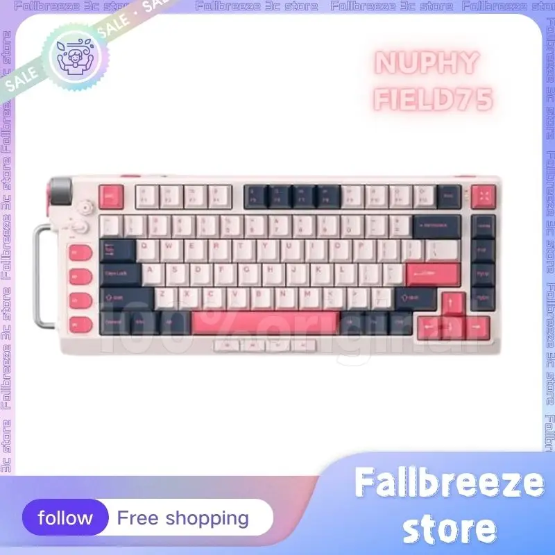 

Nuphy Field75 Wireless Mechanical Keyboard Bluetooth 3 Mode 2.4G RGB Hot-Swap PBT Keycaps Cherry Switch Gamer Keyboards Win Mac