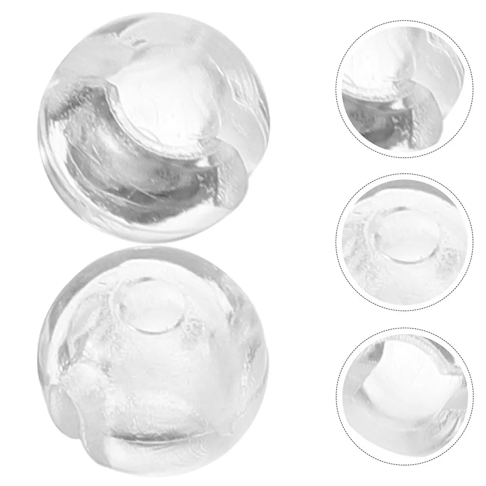 12Pcs Transparent Bead Chain Stopper Clear Crimp Stop for Roller Vertical Blinds Curtains Chain Connector Blind Safety Clip