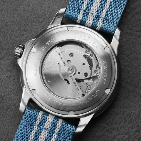 CADISEN MIYOTA Automatic Watch CADISEN Deep Explorer 2025 New Automatic Mechanical Watch Man Canvas Strap Wristwatch MIYOTA Luxury Luminous Waterproof Watches