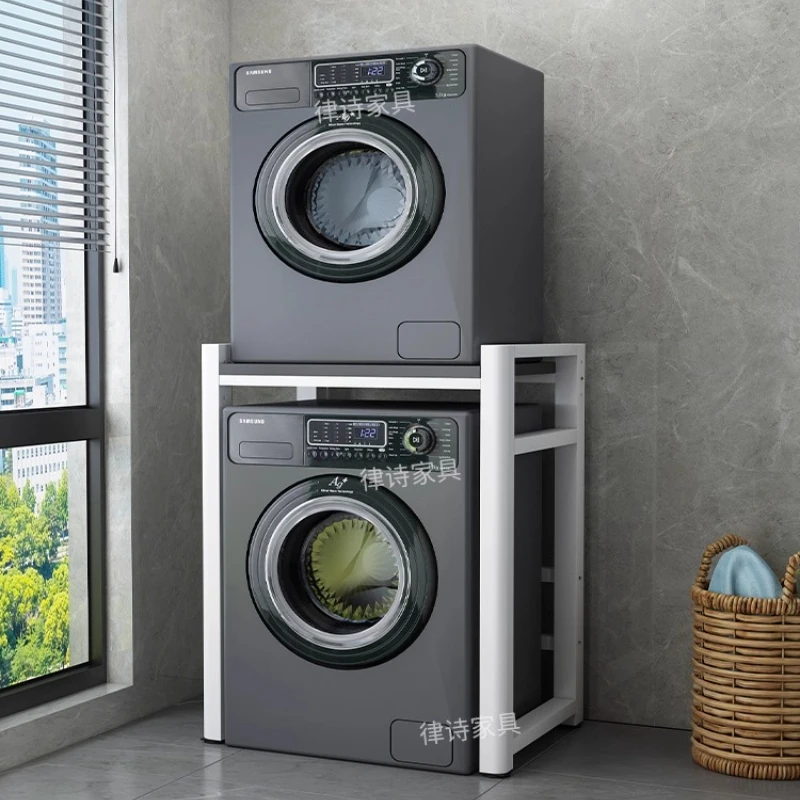 

LH Washing Machine Rack Floor-standing Balcony Dryer Dedicated Bathroom Overhead Shelf
