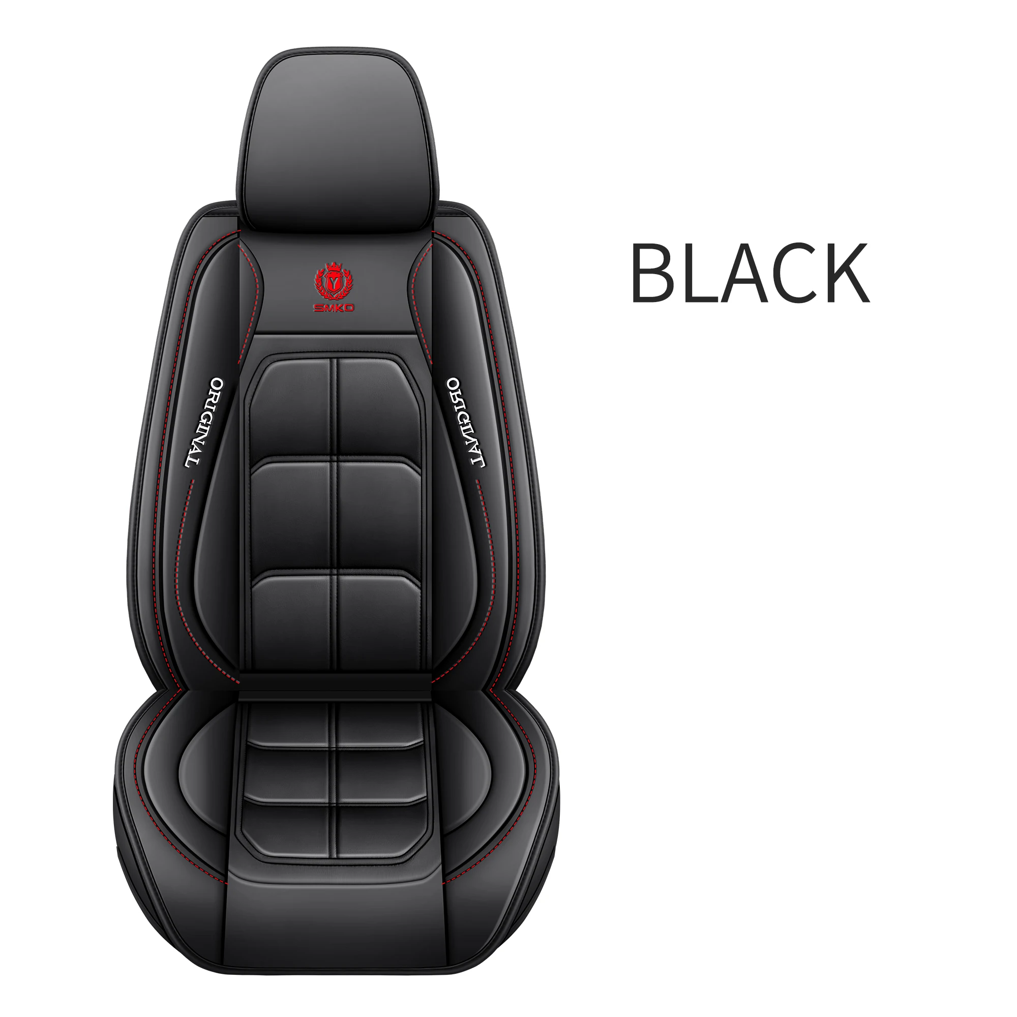 1pc Premium PU-leer Universele pasvorm Autostoelhoes All-Season Protector Mat met zacht kussen Volledig pakket stoelhoes