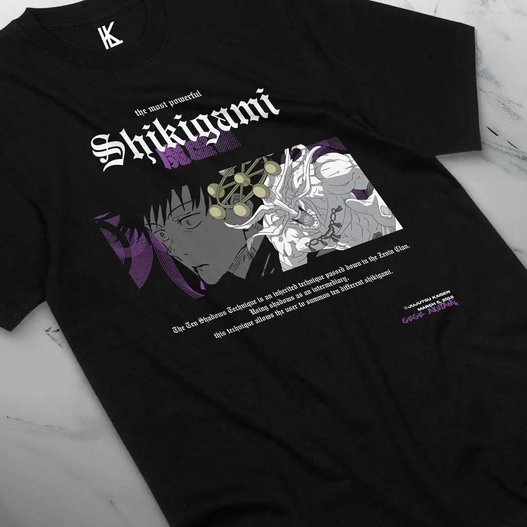 Megumi Fushiguro T-shirt Jujutsu Kaisen Gojo Satoru Horror Gift Shirt All Sizes