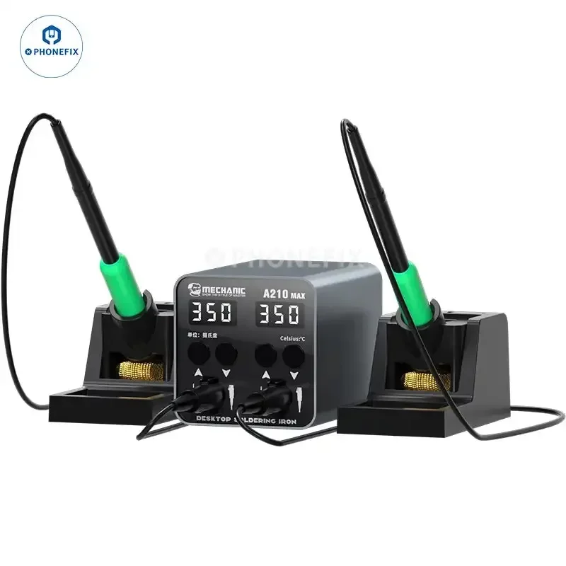 Mechanic A210 Intelligent Soldering Iron Station With Digital Display Rework Welding Station For BGA PCB IC Phone Repair Tools