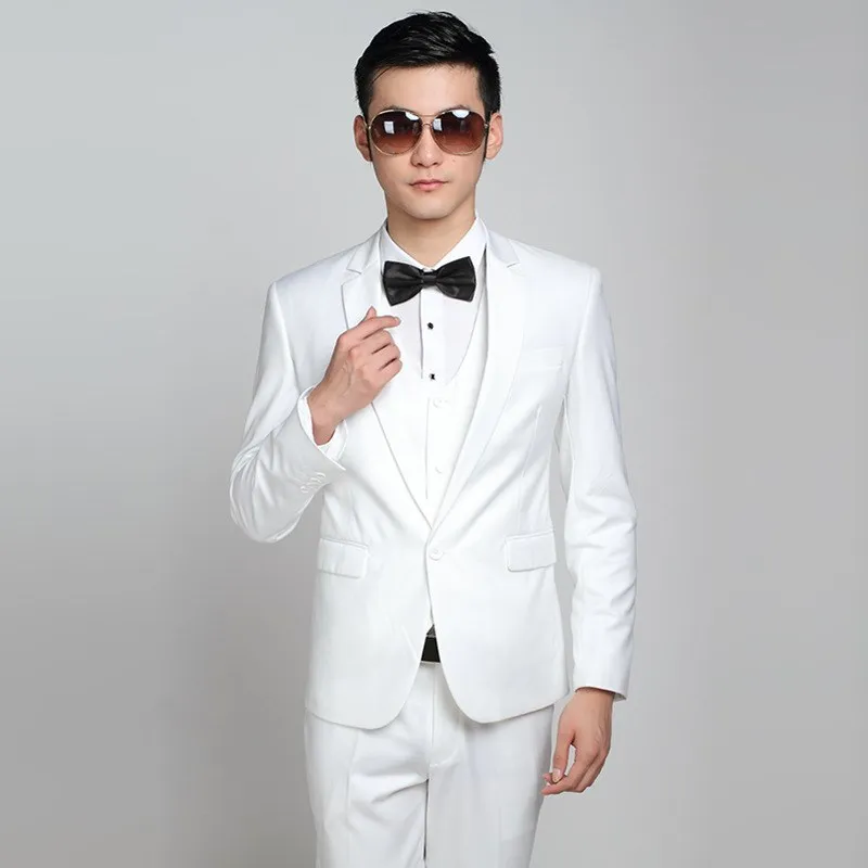 

Новый мужской приталенный свадебный костюм 2020 года в корейском стиле, формальная одежда для шаферов, серебристый, с одной пуговицей, с запонками